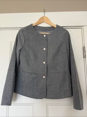 Cropped Gray Lady Jacket